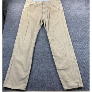 Daniel‎ Cremieux Pants Mens 36x32 Beige Corduroy 5 Pocket Straight Leg Casual